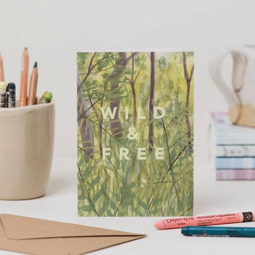 Wild & Free Woodland Greeting Card.
