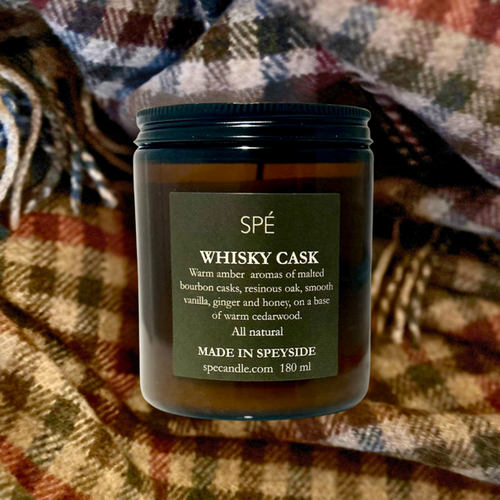 Whisky Cask - Bourbon and Honey - Apothecary Soy Candle - 220ml