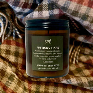 Whisky Cask - Bourbon and Honey - Apothecary Soy Candle - 220ml