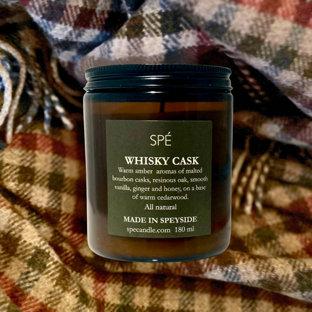 Whisky Cask - Bourbon and Honey - Apothecary Soy Candle - 220ml