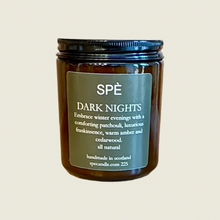 Dark Nights Soy Candle, embrazing cozyness, simple pleasures, and well-being. Akin to the Danish "hygge". 