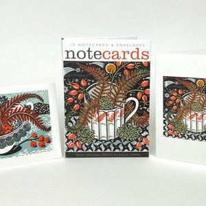 Persephone Snow/Fern Cup Notecards - Angie Lewin
